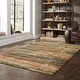 preview thumbnail 39 of 52, Style Haven Halden Textural Stripes Area Rug 1' 10" x 3' 3" - Gold/Charcoal