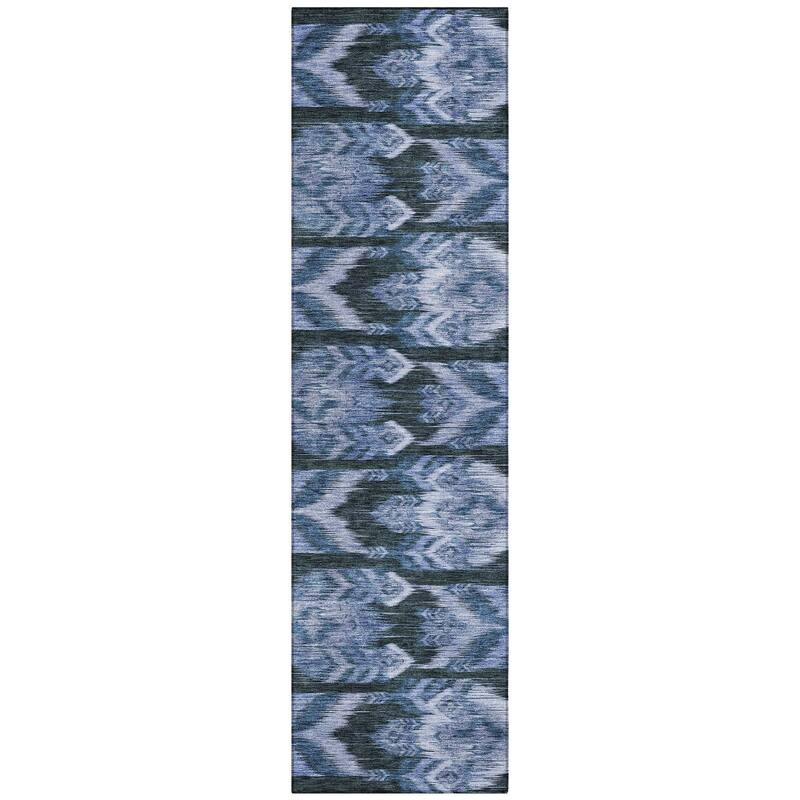 Machine Washable Indoor/ Outdoor Chantille Abstract Boho Rug