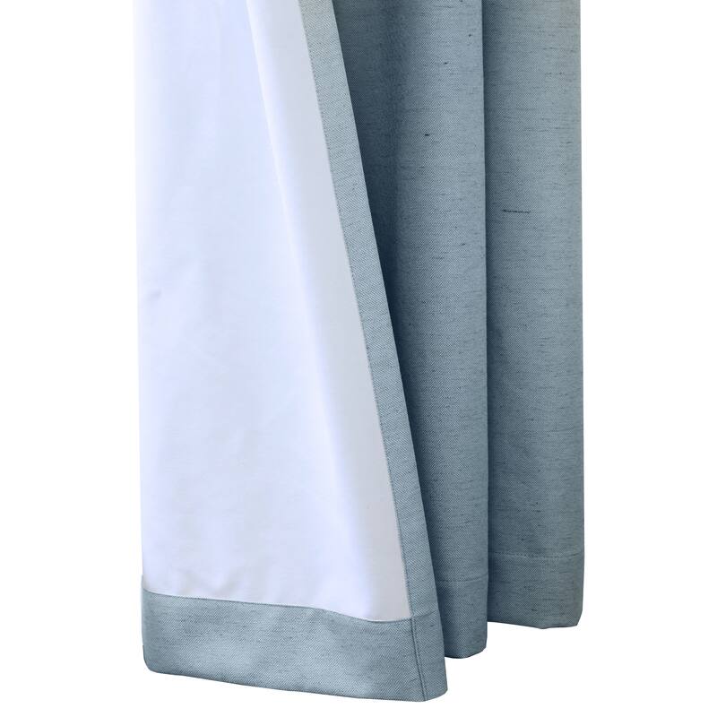 ThermaPlus Ventura Total Blackout Foamback Grommet Curtain Panel Pair