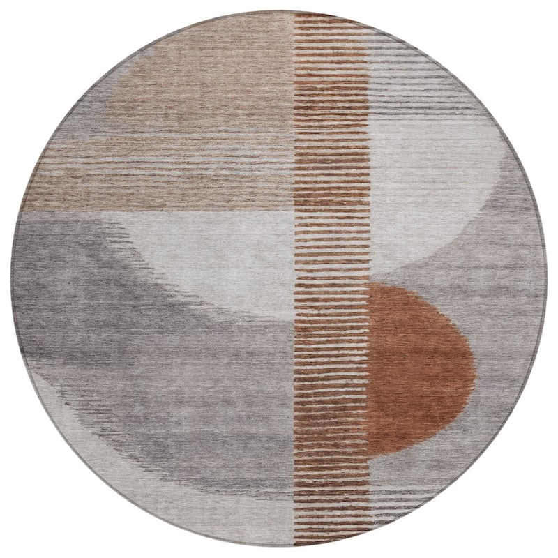 HomeRoots Geometric Transitional Rectangle Outdoor Rug