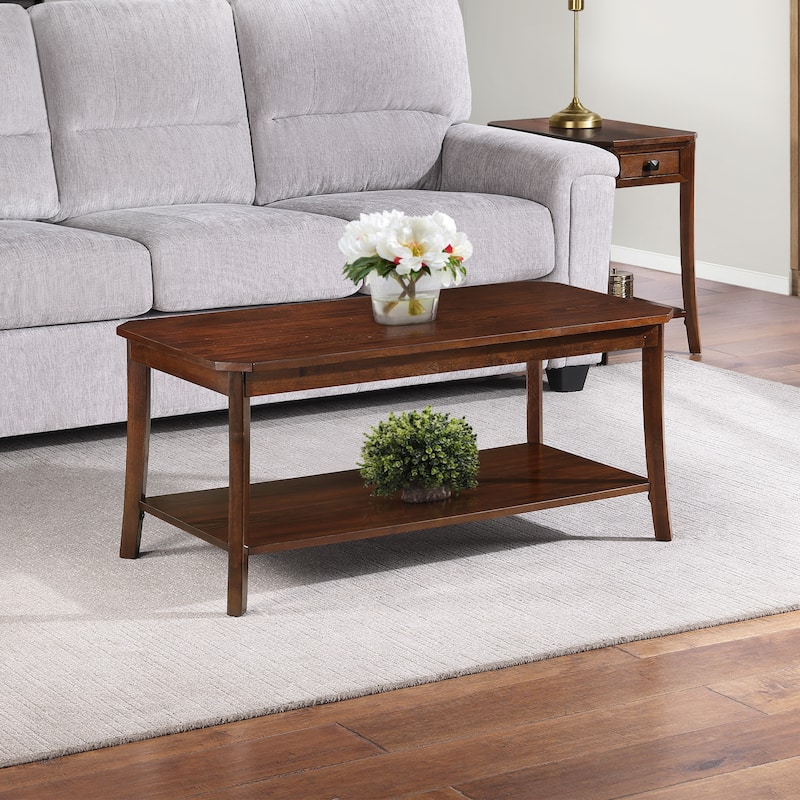 Convenience Concepts Designs2Go Ensenada Coffee Table with Shelf - Espresso