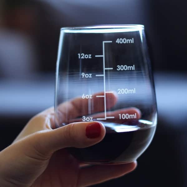 madeira wine glass Libbey Stemless 12 Piece Wine Glass Party Set for Red and White Wines