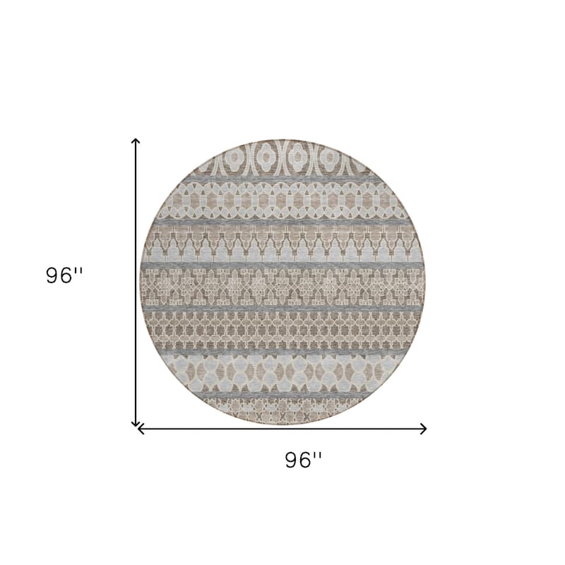 HomeRoots Quatrefoil Transitional Rectangle Outdoor Rug