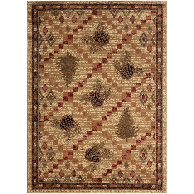 Sunset Valley Mars Hill Antique Lodge Area Rug - 2'3"x3'3"