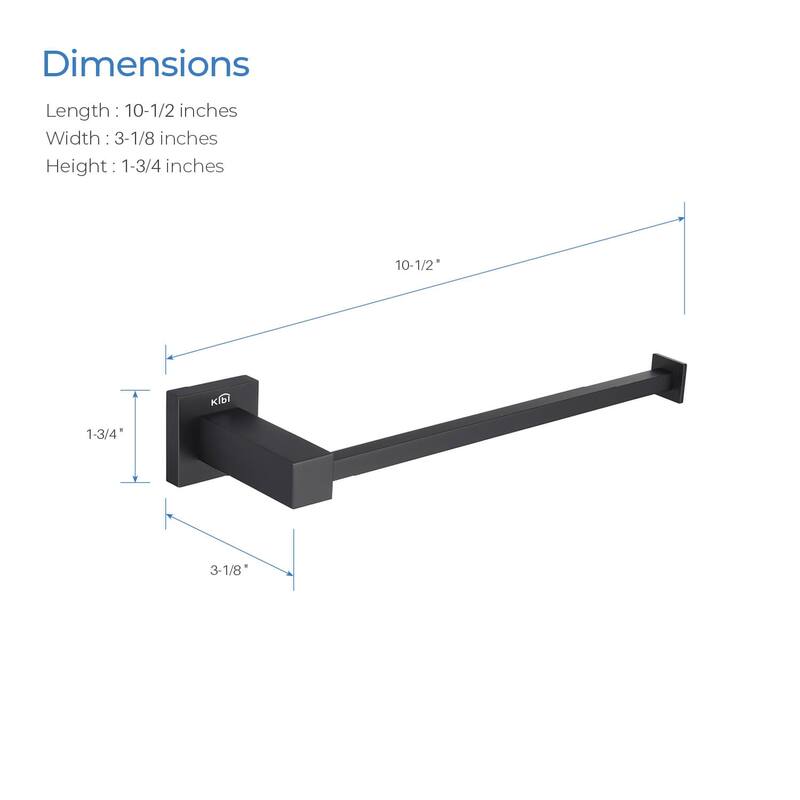 Cube 10 inch Bathroom Towel Bar