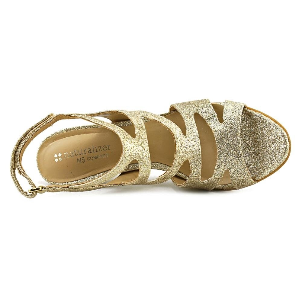 naturalizer dianna platform sandal gold