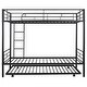 preview thumbnail 47 of 54, Full Size Loft Bed with Built-in L-Shaped Desk and Storage Shelves