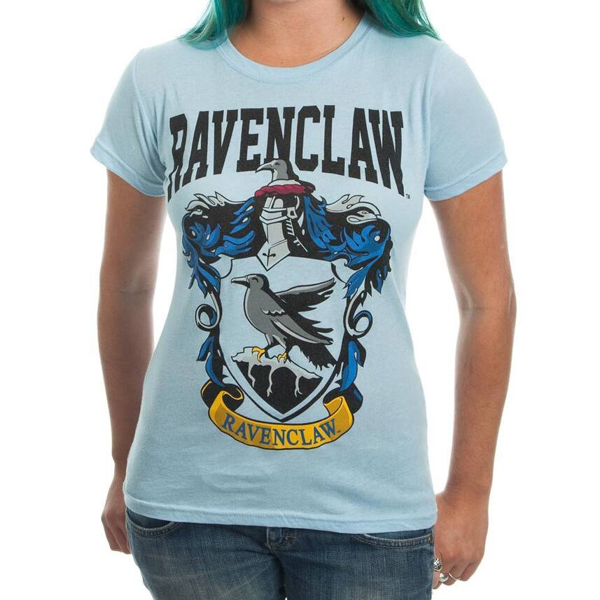 Harry Potter Ravenclaw House Juniors Glitter Blue T-shirt