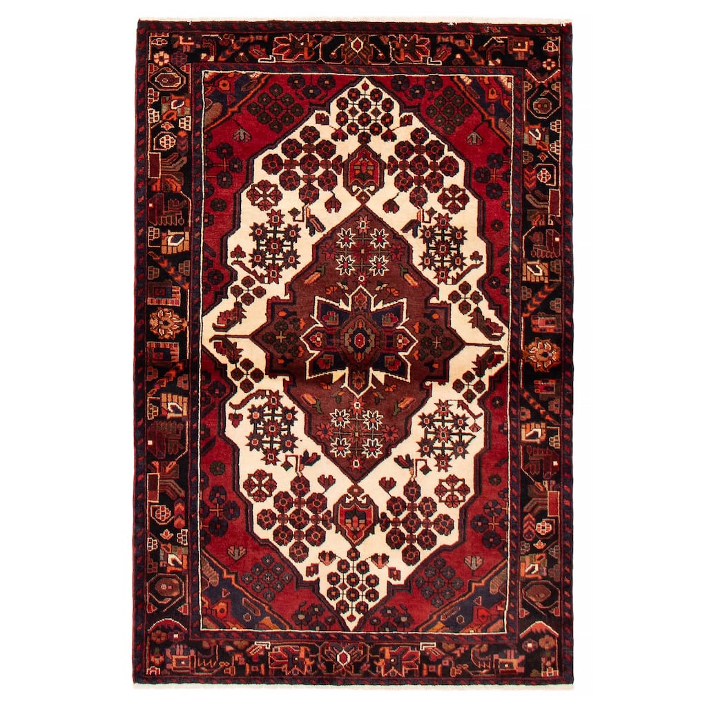 ECARPETGALLERY Hand-knotted Anadol Red Wool Rug - 4'7 x 6'9