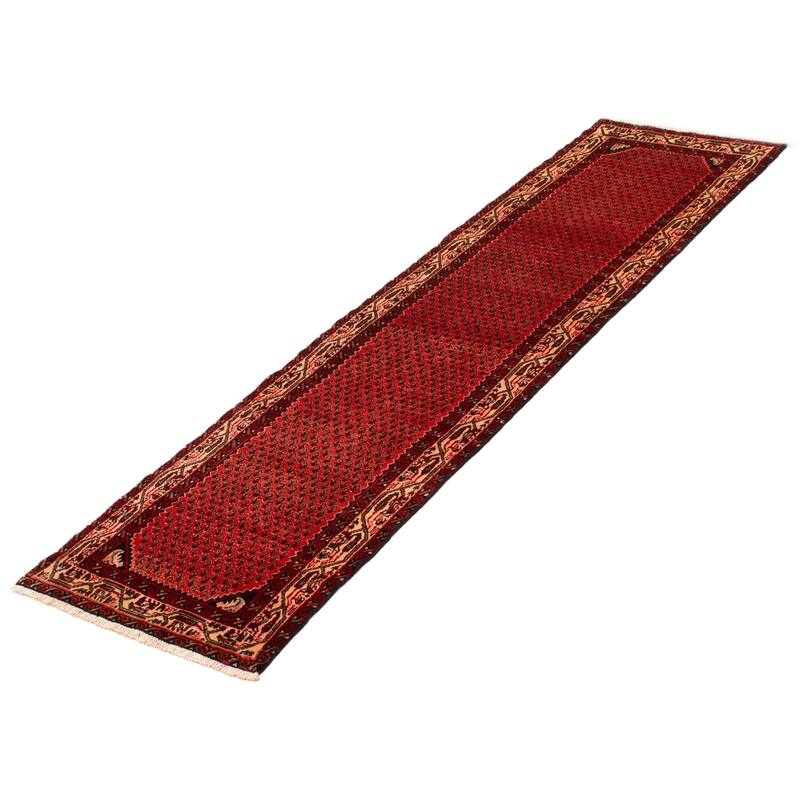 ECARPETGALLERY Hand-knotted Andelz Red Wool Rug - 2'7 x 9'5