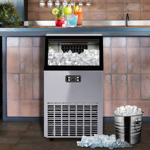 TiramisuBest Freestanding Auto-clean Commercial Ice Maker Machine