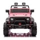 preview thumbnail 11 of 78, 2-seater Kids Ride On Electric Car W/parents control,light&rear searchlight,Power display, Four-wheel suspension Pink