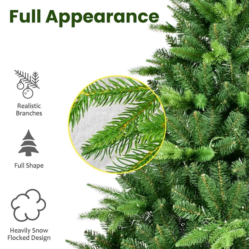 5/6/7FT Pre-lit Artificial Christmas Tree With LED Lights