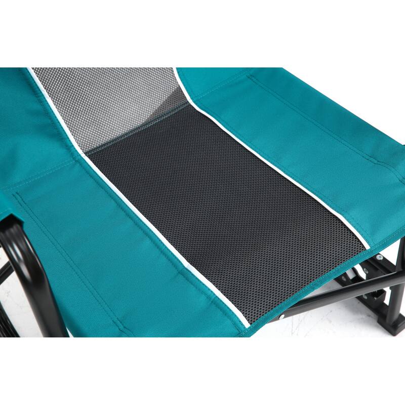 Outdoor Freestyle Rocker Camping Chair Portable Folding Rocking Chair With Solid (Excluding the table)