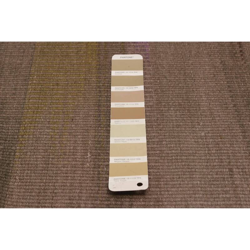 ECARPETGALLERY Flat-Weave Ankara FW Taupe Wool Kilim - 9'9 x 12'10