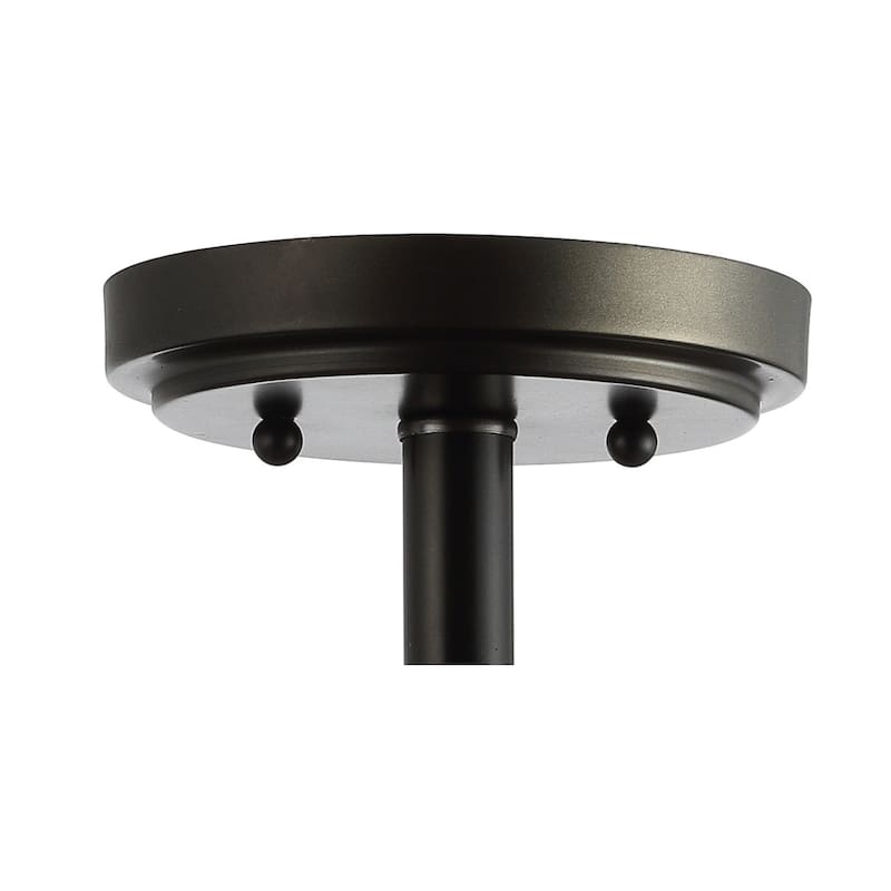 Georgian Wood Beaded/Metal LED Flush Mount, by JONATHAN Y