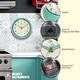 preview thumbnail 155 of 160, Round Retro Kitchen Wall Clock by Infinity Instruments