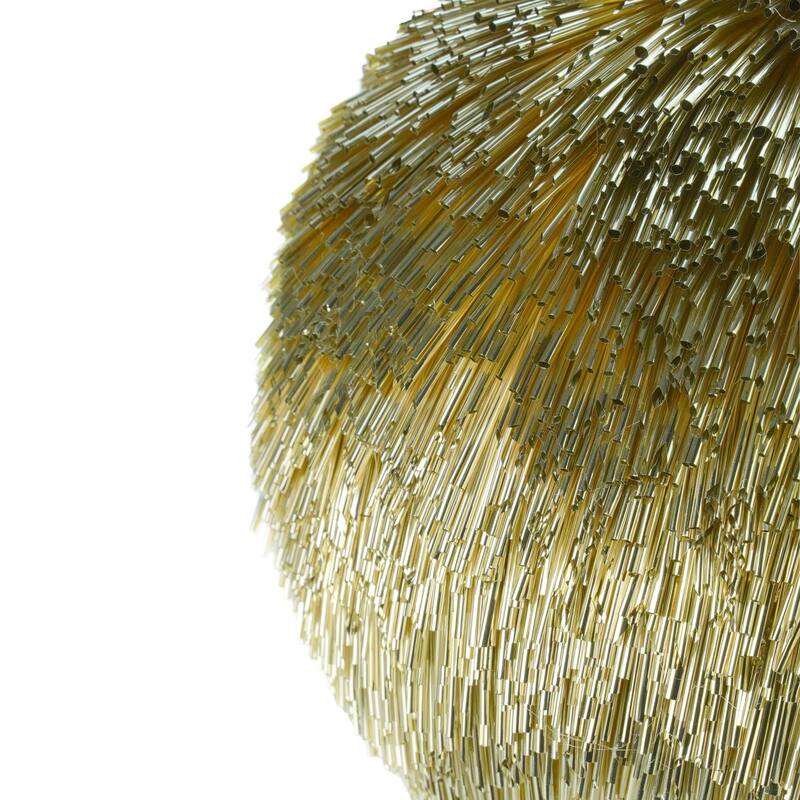 Pipa 7.8" Tree Ornaments Set of 2 - Champagne Color - 8 inch