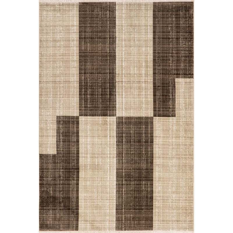 Cedarwood Fringed Area Rug