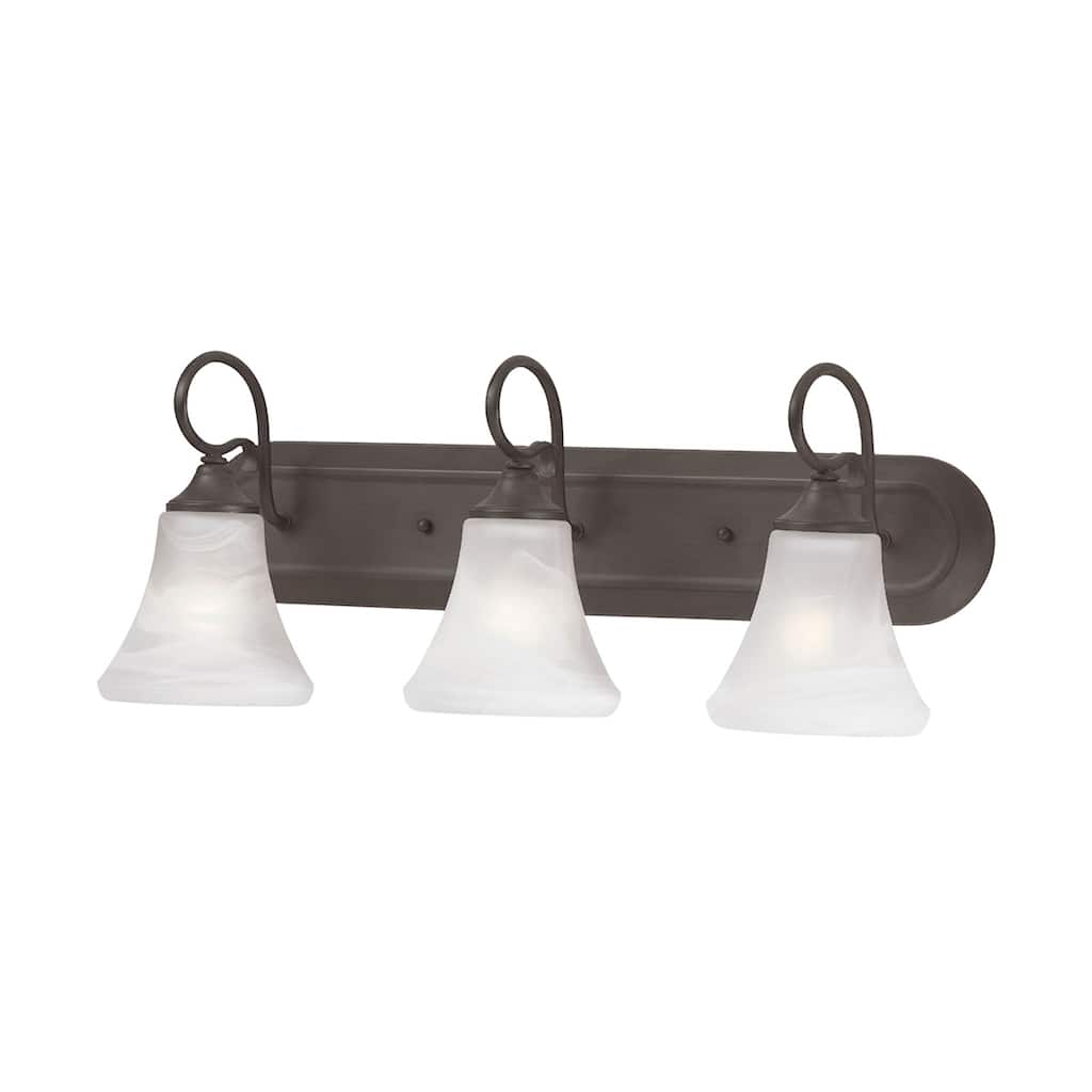 Elk Home Elipse Painted Bronze With White Glass Vanity Light