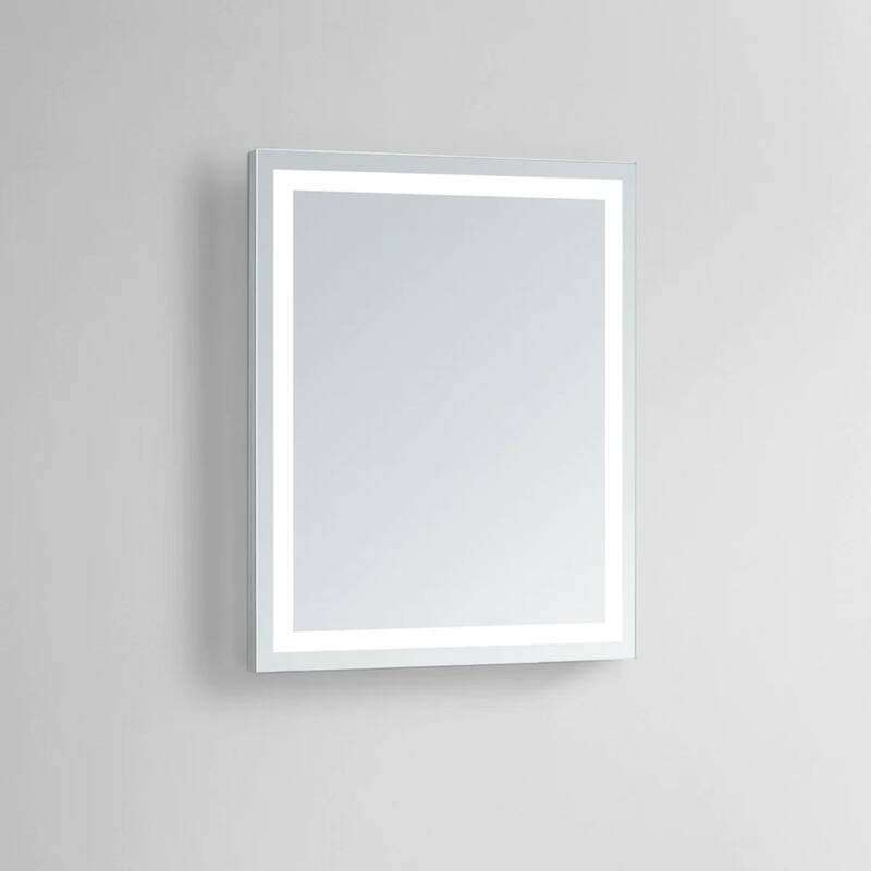 Modern Mirrors Aura Bathroom Mirror with LED Lights and Dimmer Switch - 32 x 24 in