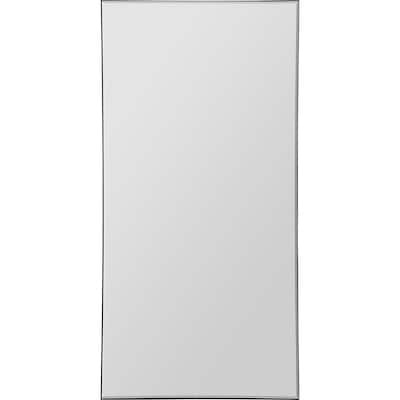 60" Black Framed Rectangular Wall Mirror