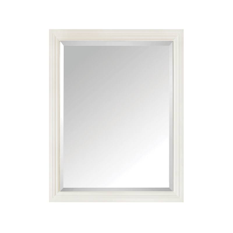 Avanity Thompson Collection 30" x 24" Framed Flat Mirror - French White