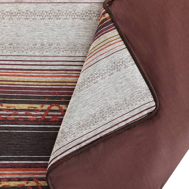 Paseo Road Estes Striped Rustic Western Cabin Bedding 3 Piece Comforter Set with Pillow Shams