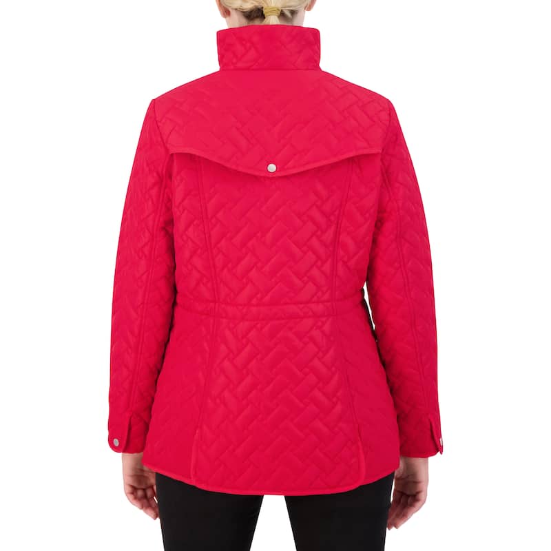 Cole Haan Women's Funnel Neck Quilted Jacket