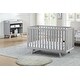 preview thumbnail 7 of 7, HomeRoots Light Gray Solid and Manufactured Wood Standard Three In One Convertible Crib - 54