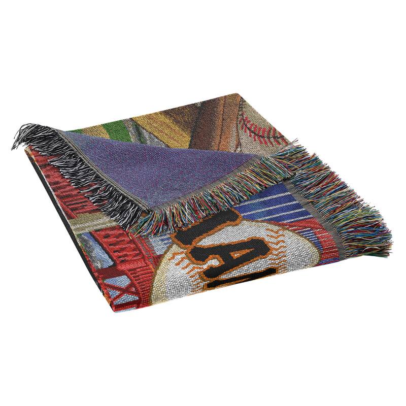 MLB Woven Tapestry Throw Blanket