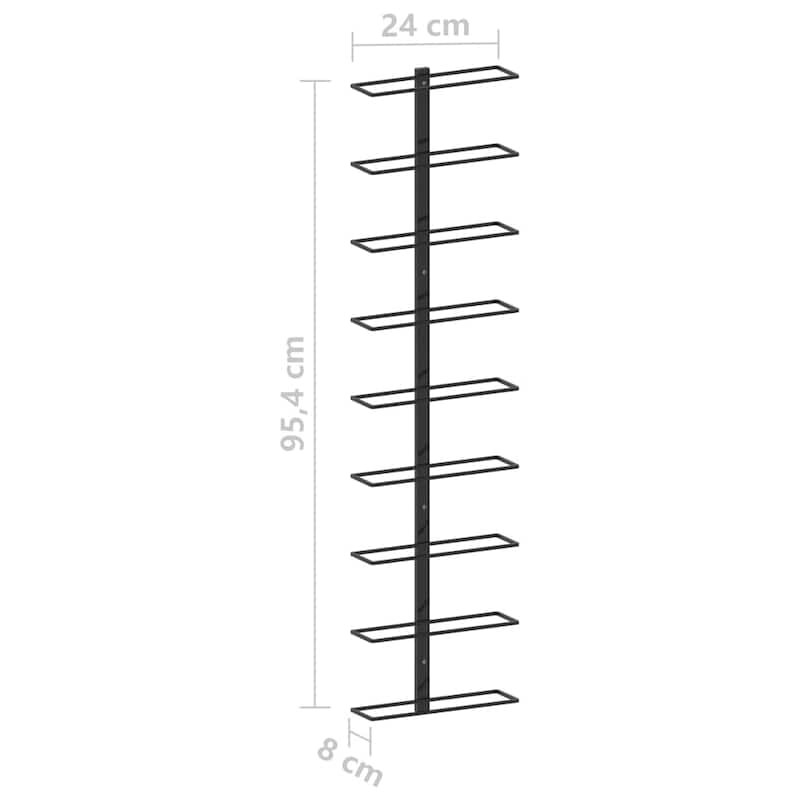 vidaXL Wall Wine Rack Wall Mounted Bottle Holder Storage Organizer for Pantry