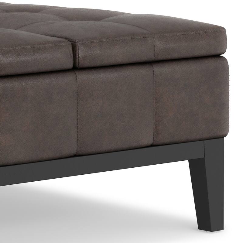 WYNDENHALL Lancaster 36-in. Wide Contemporary Square Table Ottoman
