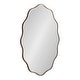 preview thumbnail 8 of 15, Kate and Laurel Viona Oval Scalloped Mirror 24x34 - Bronze