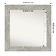 preview thumbnail 93 of 119, Dove Greywash Framed Non-Beveled Custom Wall Mirror, Bathroom Vanity Mirror Outer Size: 32 x 32