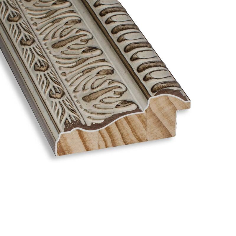 Fair Baroque Cream Ornate Raised Pattern Picture Frame