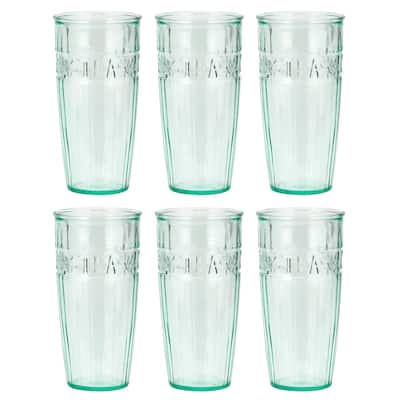 Amici Home Iced Tea Recycled Glasses Set of 6 - 18 oz.