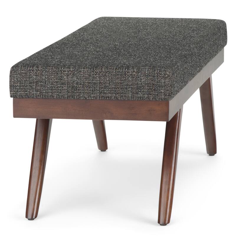 WYNDENHALL Nadine 48 inch Wide Mid Century Modern Rectangle Ottoman Bench