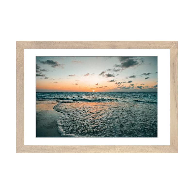 iCanvas "Aruba Sunset" by Mark Paulda PFA - Natural - 24x32x1