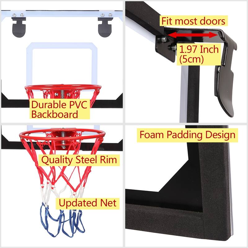 Mini Wall Mounted Basketball Hoop, Backboard Toy for Kids & Adults