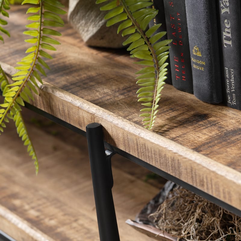 72 in. Brown Solid Wood Accent_Console_Sofa Table