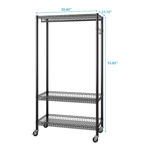 Wire Garment Rack Heavy Duty Clothes Rack Garment Rack Adjustable