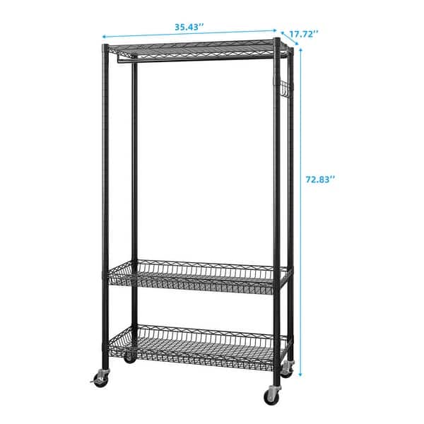Apparel Wire Racks Wire Garment Rack Heavy Duty Clothes Rack Garment Rack Adjustable Wire ...
