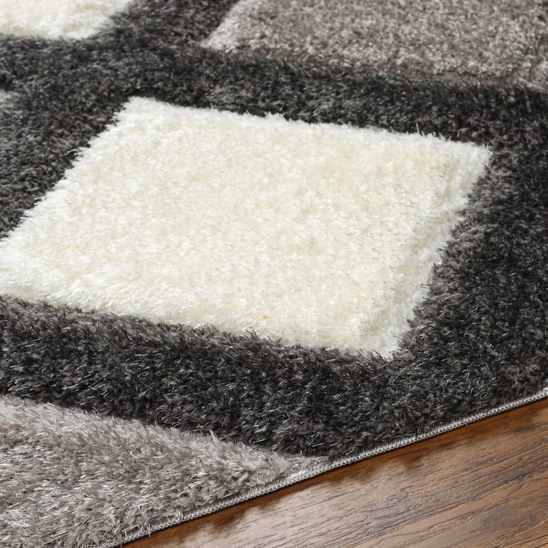 Livabliss Bologna Casual Trellis Plush Area Rug