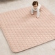 preview thumbnail 11 of 90, Premium Play Mat - Soft and Comfortable Kids & Toddler Play Mat with Non-Slip Bottom by Comfy Cubs Blush - Square - 56" x 56"