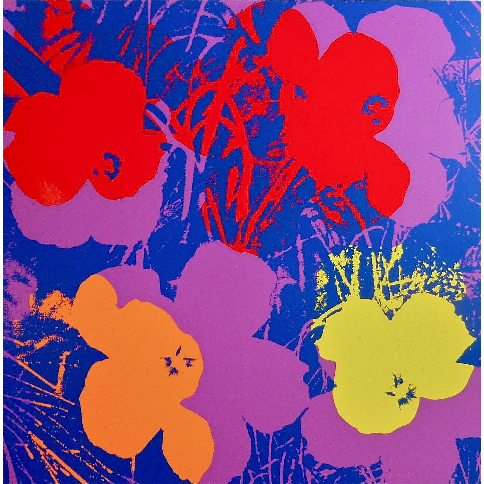 Flowers #66 by Andy Warhol Floral Art Print - Bed Bath