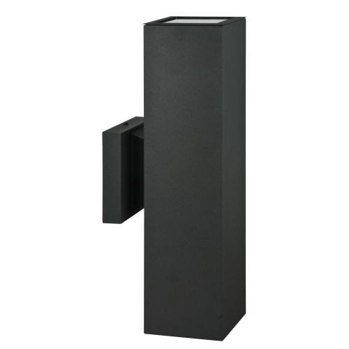 Sunset Lighting F6892 Architectural 2 Light 15" Height Outdoor Aluminum Wall Sconce
