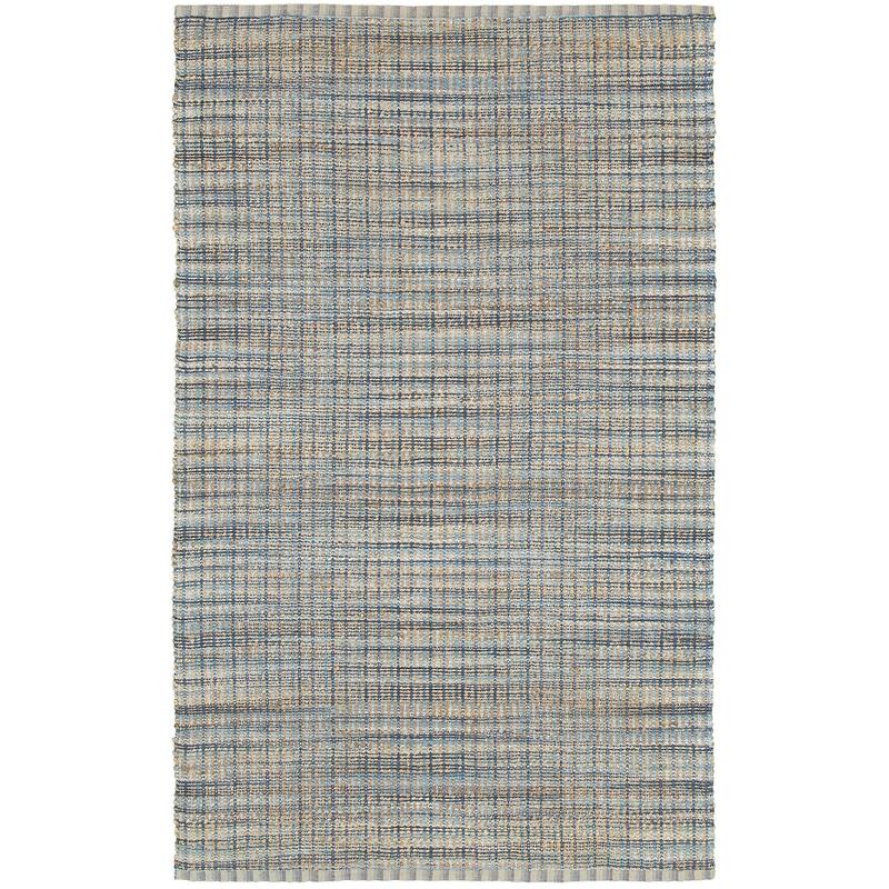 Sevita Jute Geometric Area Rug - 8' x 10' - Navy