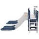 preview thumbnail 36 of 43, 7 in 1 Toddler Slide Playset, Kids Climbers Playground with Double Slides, Arch Tunnel, Ring Toss and Basketball Hoop