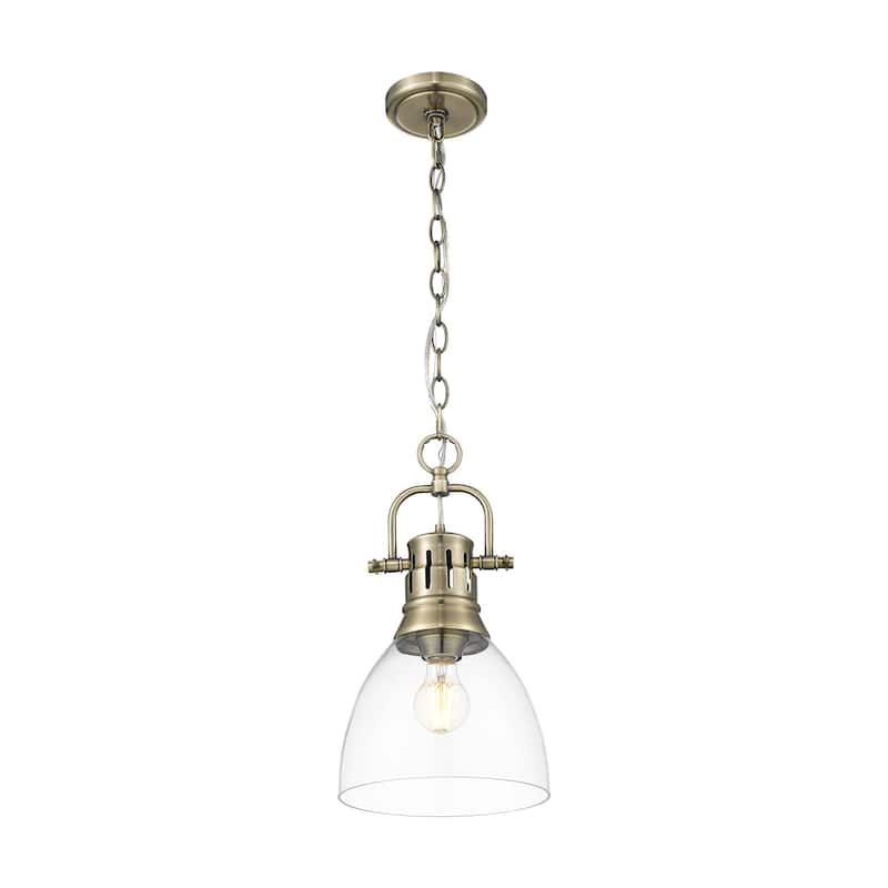 Golden Lighting 3602-S AB Duncan 9" Wide Mini Pendant